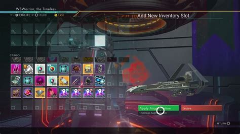 No Man's Sky: Unlocking more technology slots on my ship after .